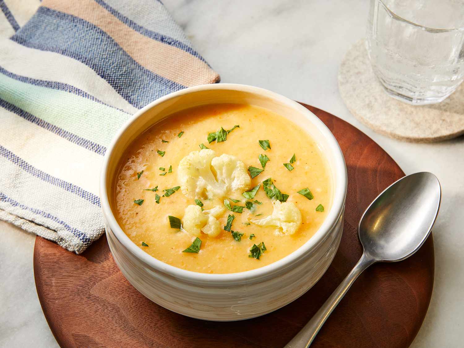Garlic Cauliflower Soup