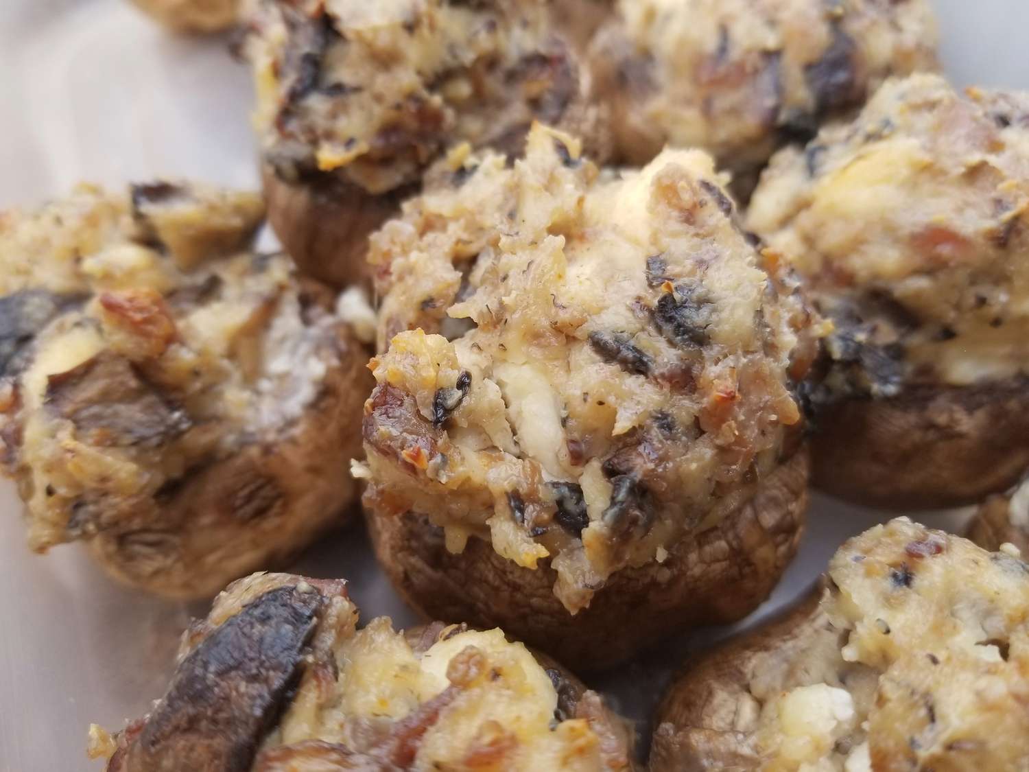 Garlic Cream Cheese Stuffed Mushrooms