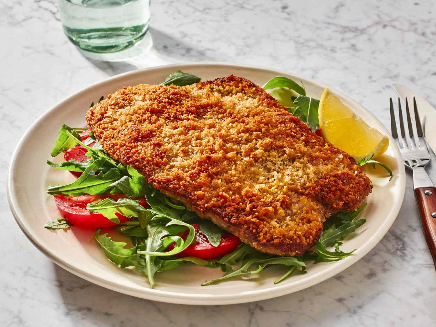 Garlic Crumb-Crusted Steak