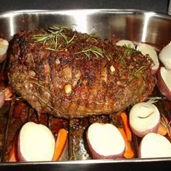 Garlic Herb Butterflied Lamb