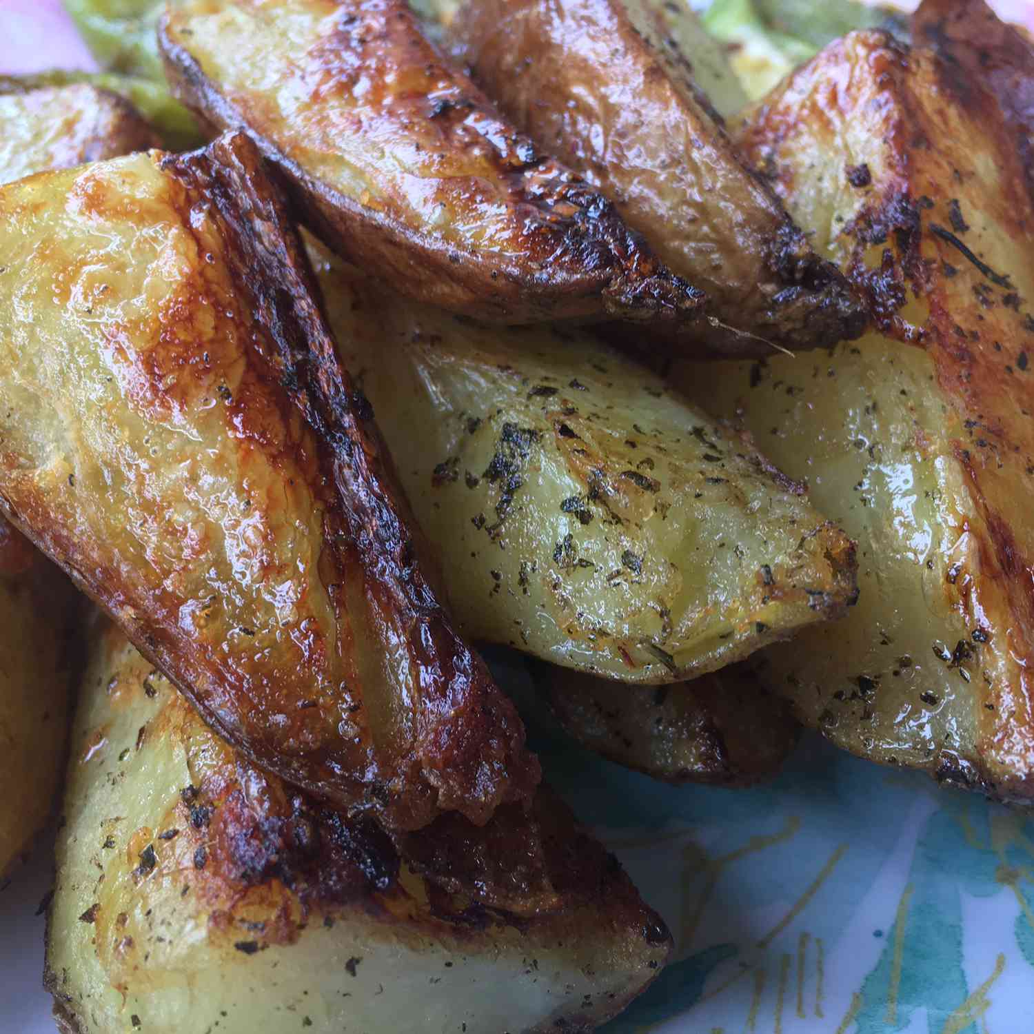 Garlic Herb Grilled Potato Wedges