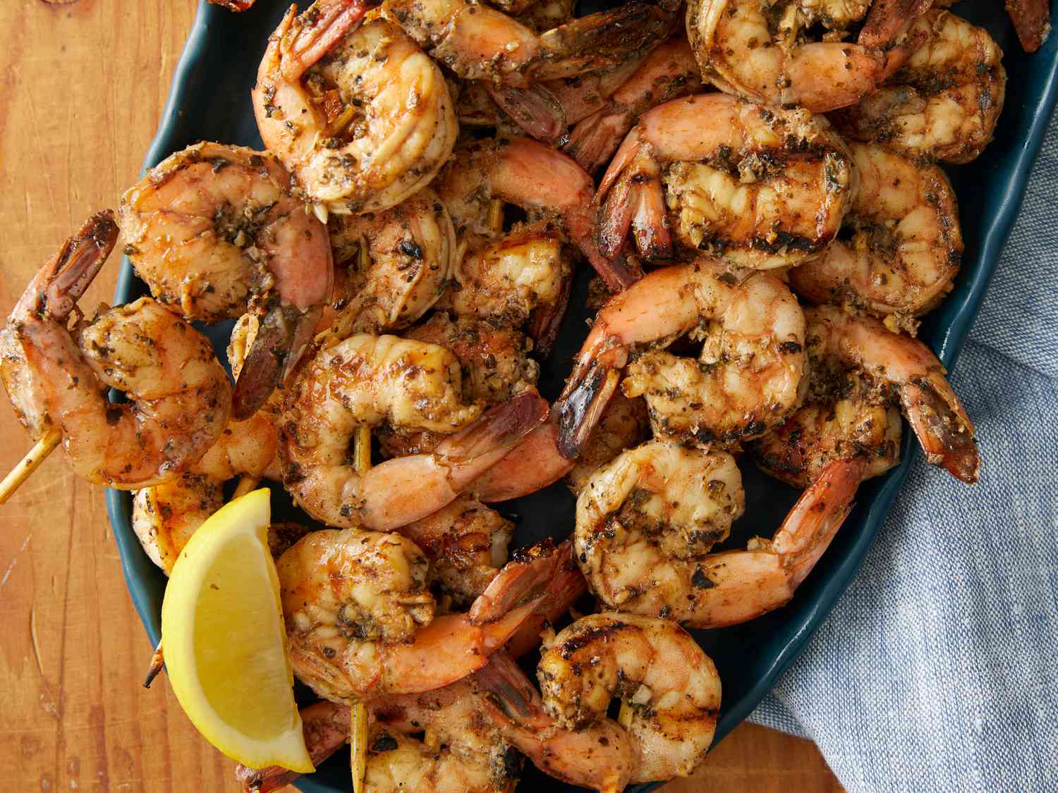 Garlic Herb Grilled Shrimp