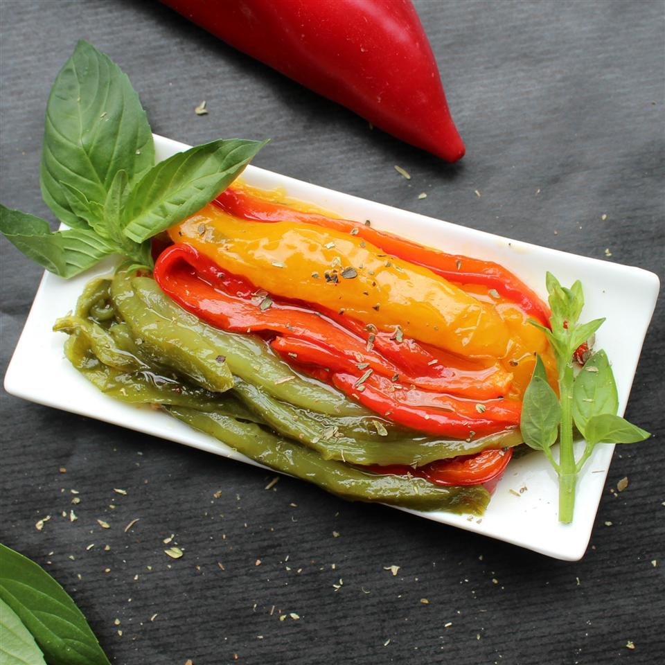 Garlic Herb Roasted Peppers