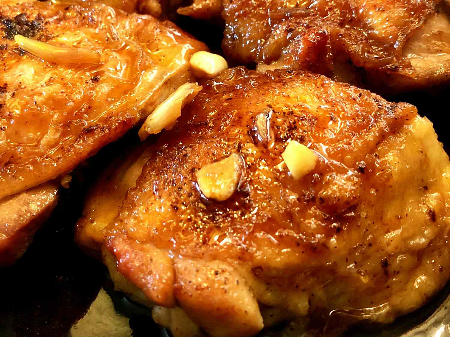 Garlic Honey Chicken Thighs