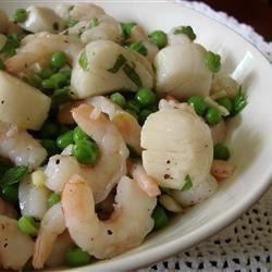 Garlic-Infused Scallop and Shrimp Salad