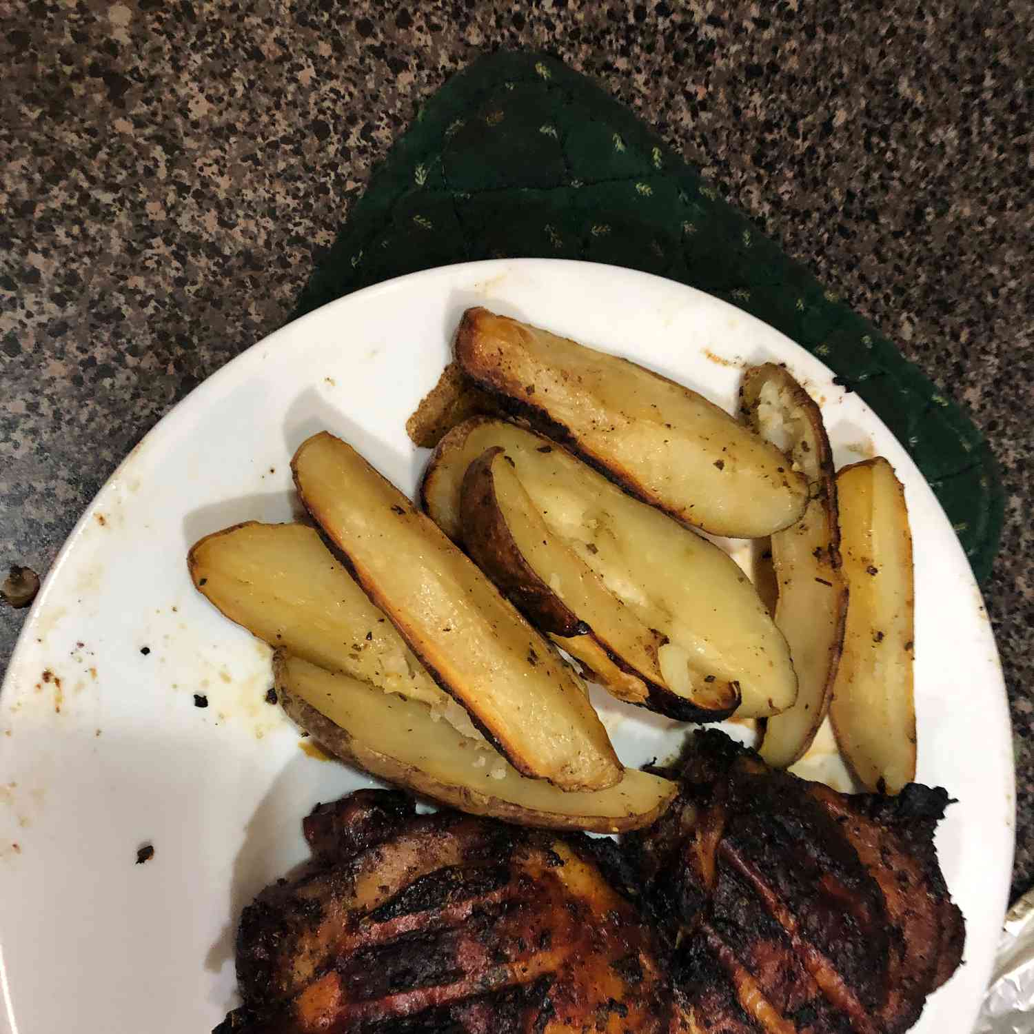 Garlic Lemon Chicken Thighs with Potatoes