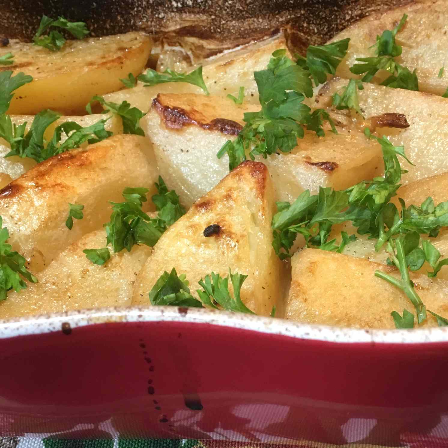 Garlic Lemon Roasted Potatoes