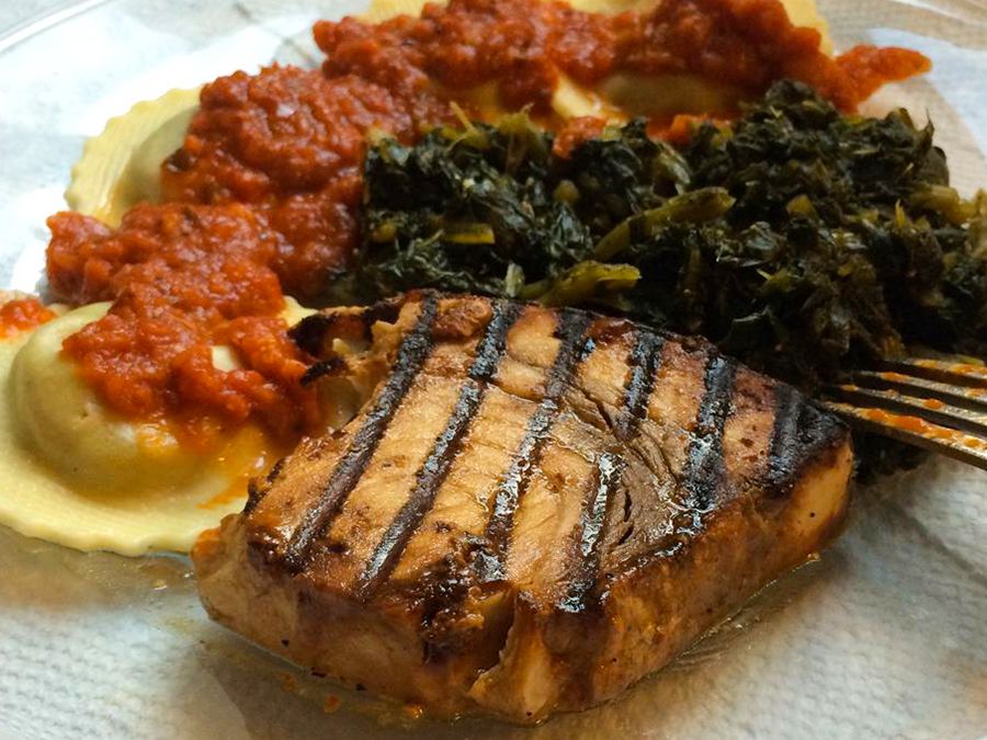 Garlic Marinated Grilled Swordfish