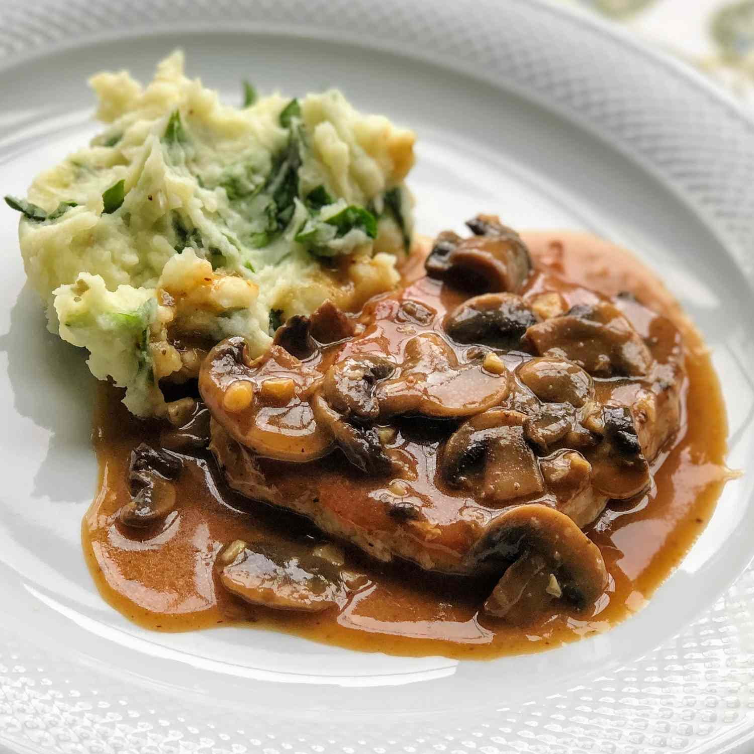 Garlic Mushroom Pork Chops