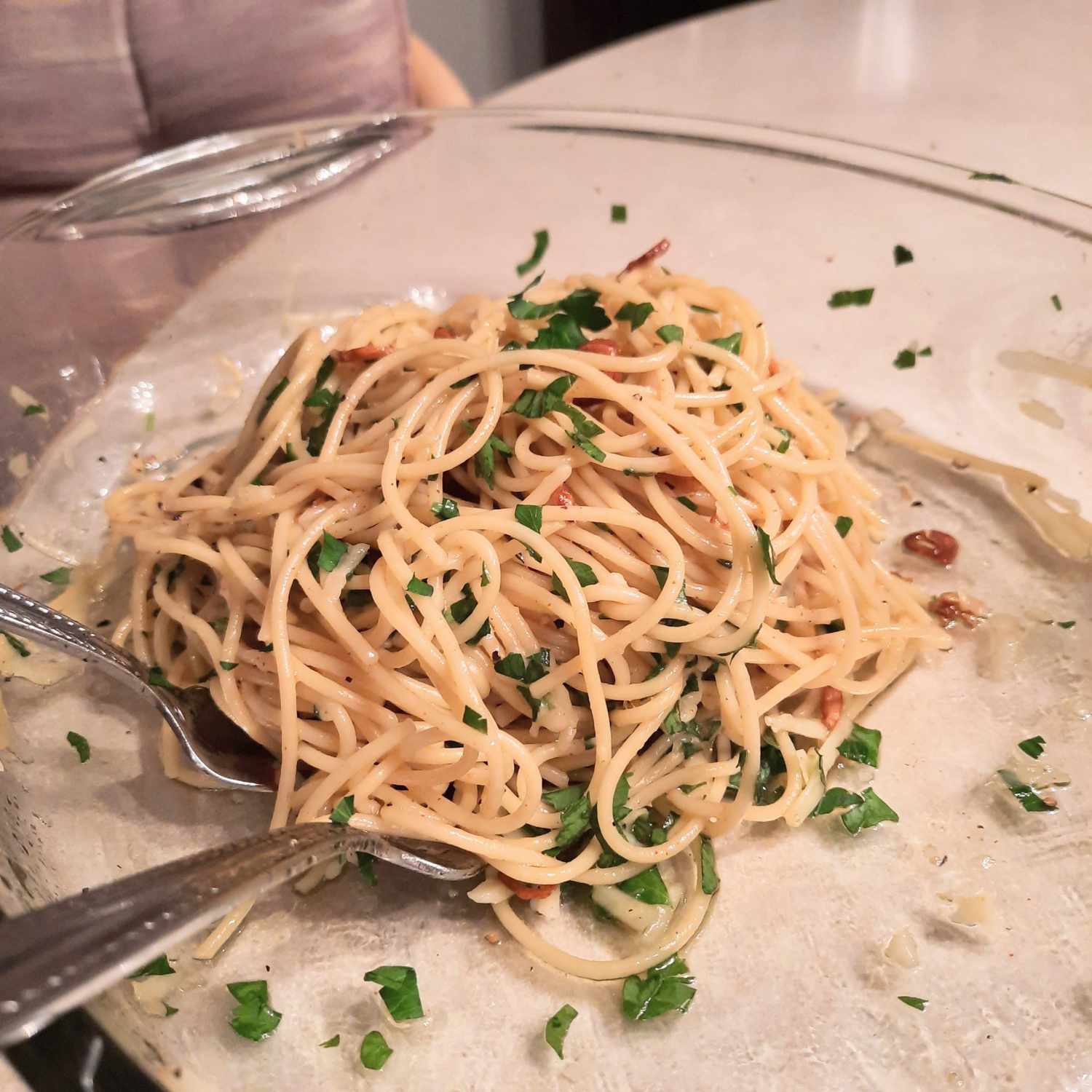 Garlic Olive Oil Spaghetti