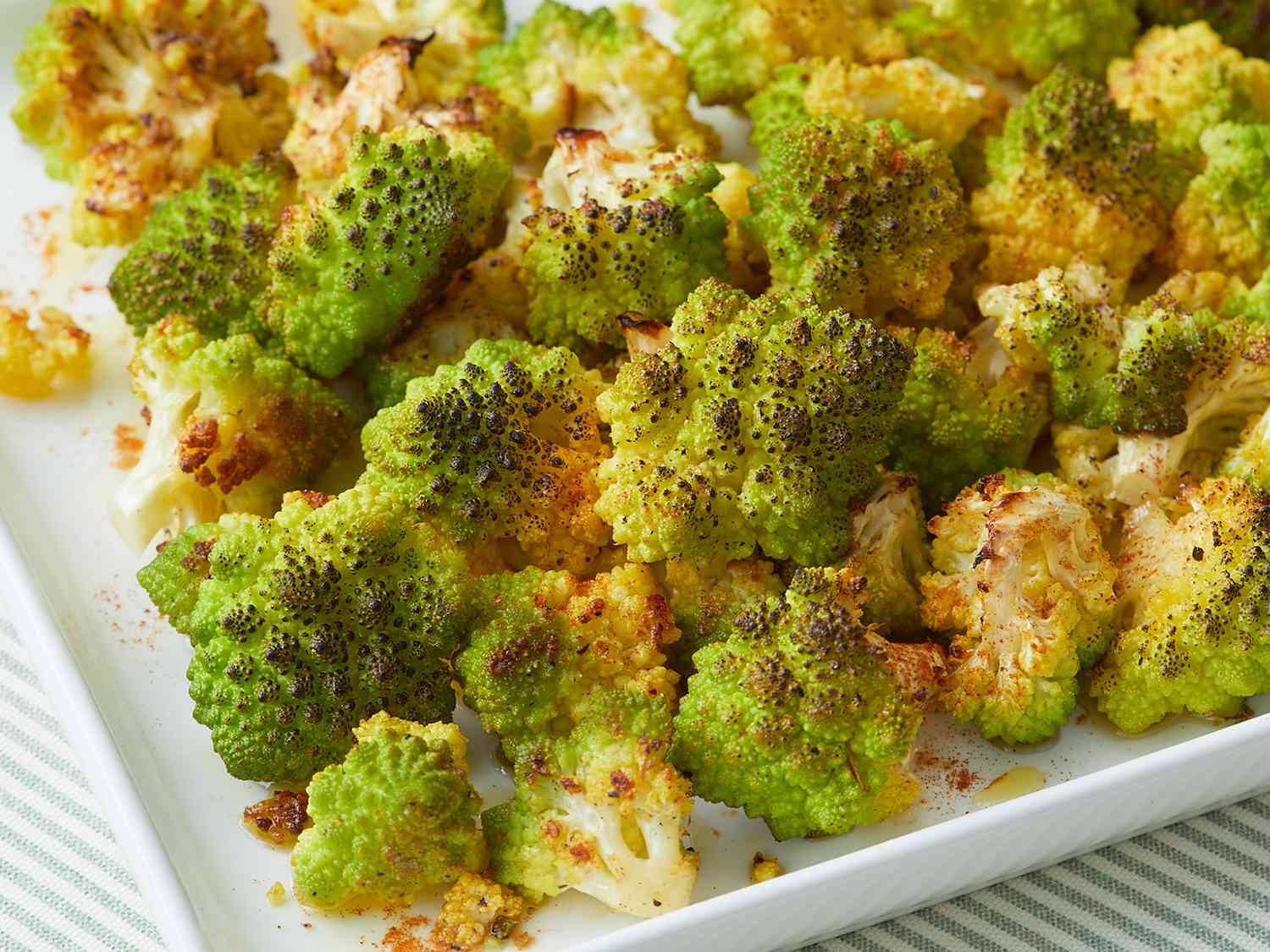 Garlic Paprika Roasted Romanesco