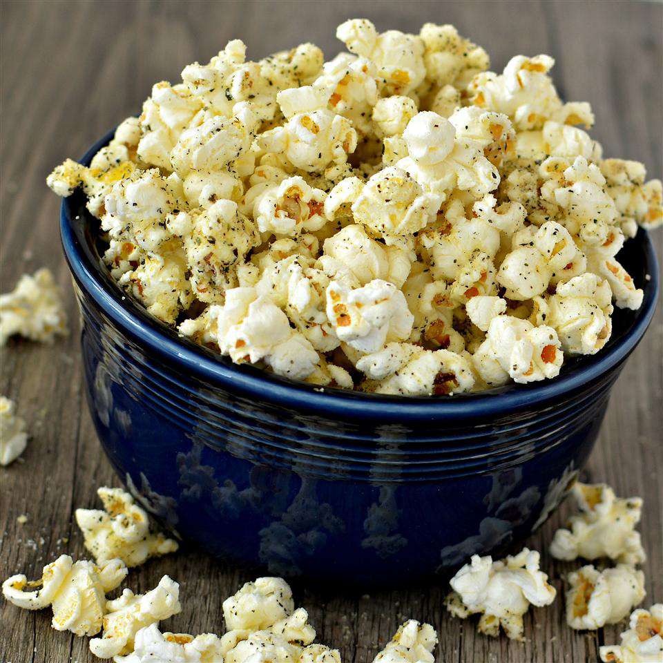 Garlic Parmesan Italian Popcorn