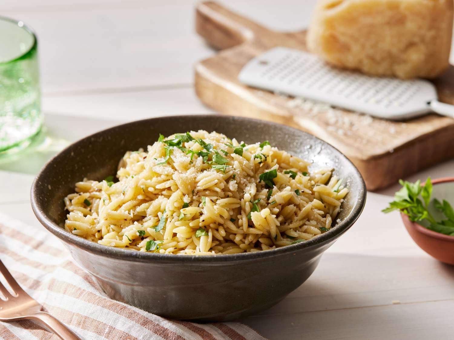 Garlic Parmesan Orzo