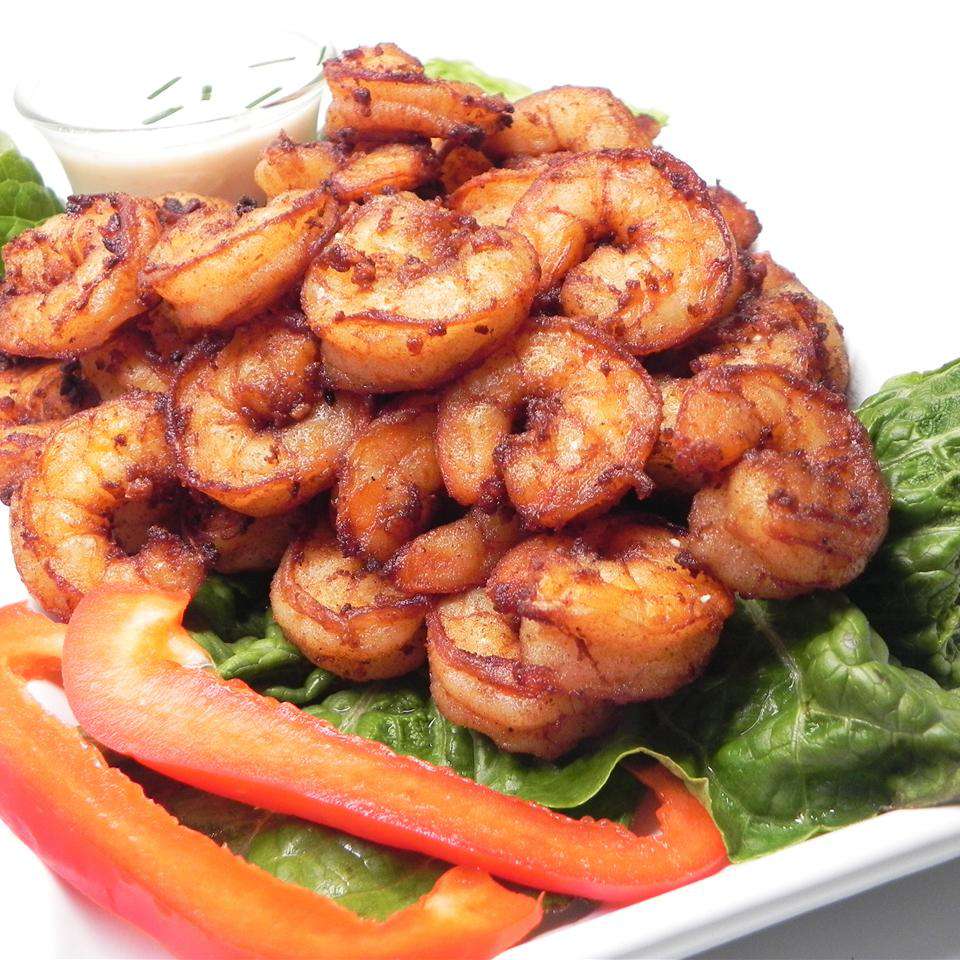 Garlic Pepper Fried Prawns