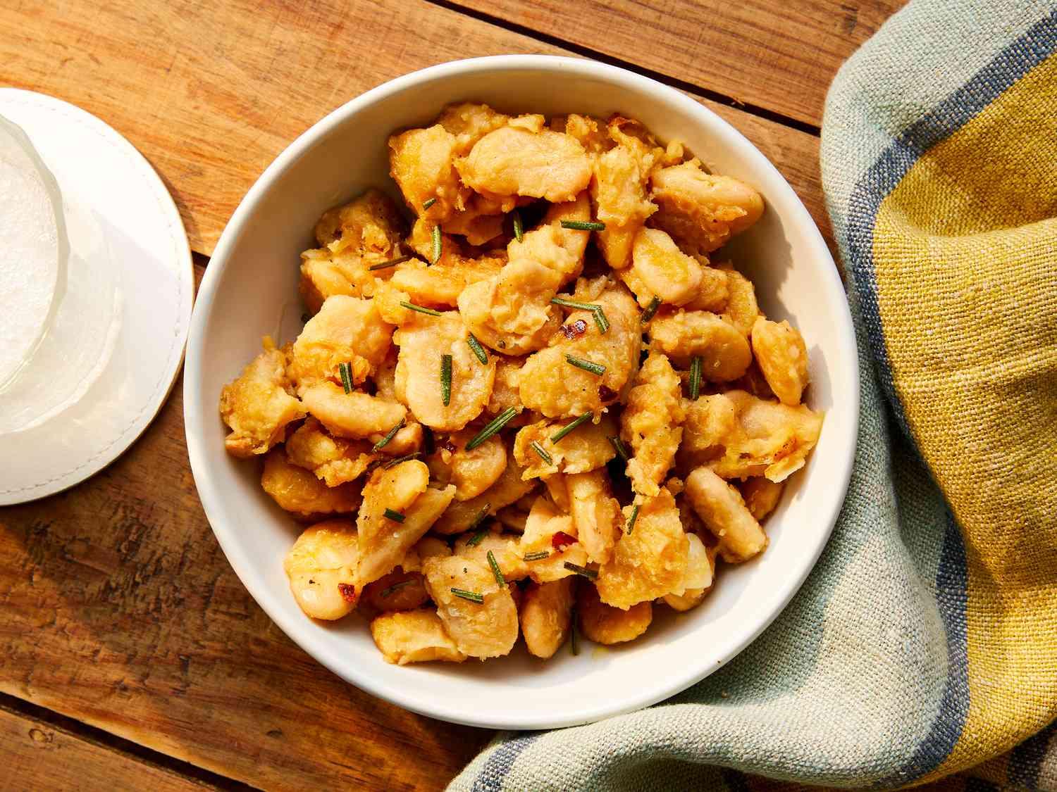 Garlic Rosemary Butter Beans