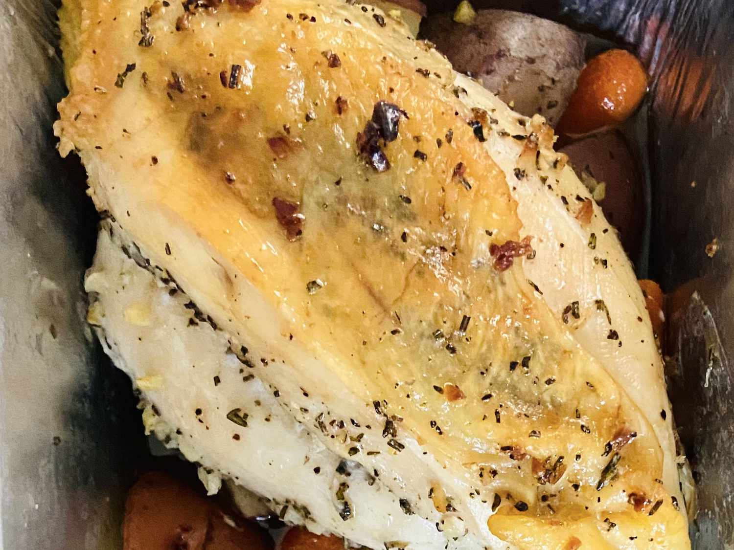 Garlic Rosemary Roasted Chicken with Veggies