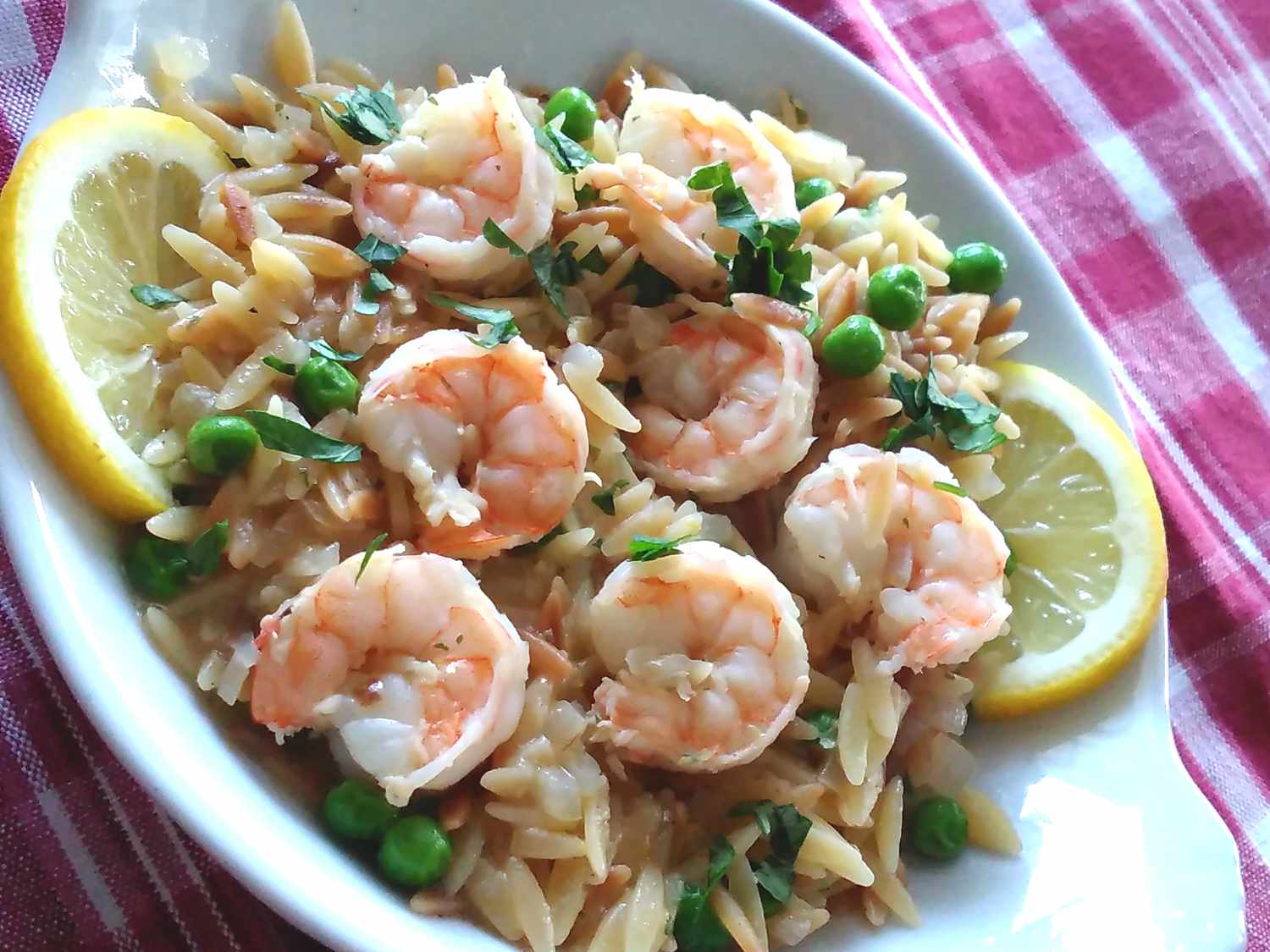 Garlic Shrimp Orzo