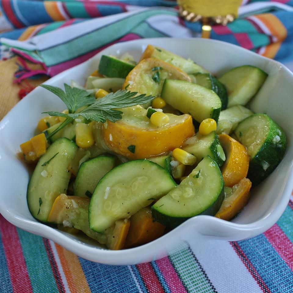 Garlic Squash and Corn