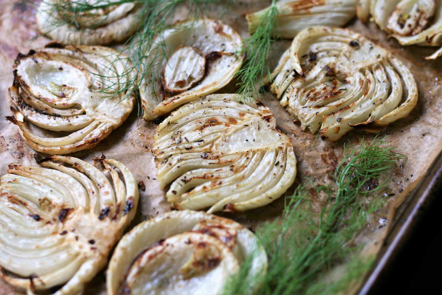 Garlic Thyme Roasted Fennel
