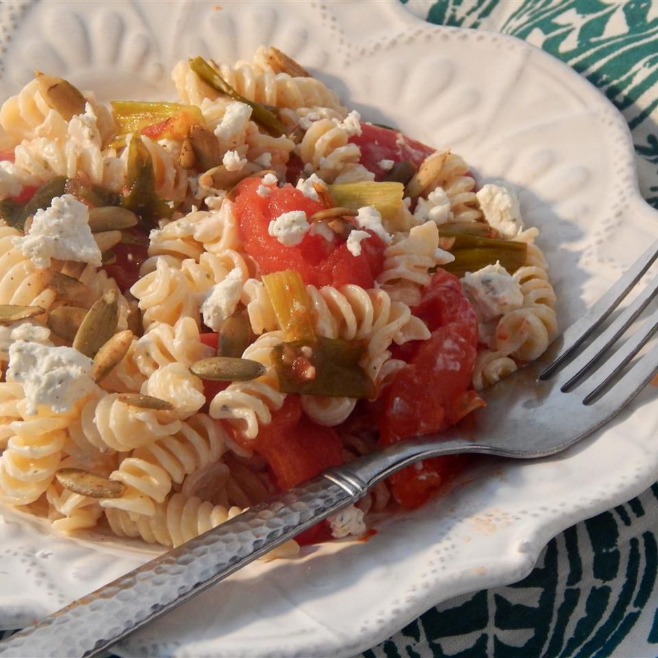 Gemelli with Roasted Pumpkin Seeds