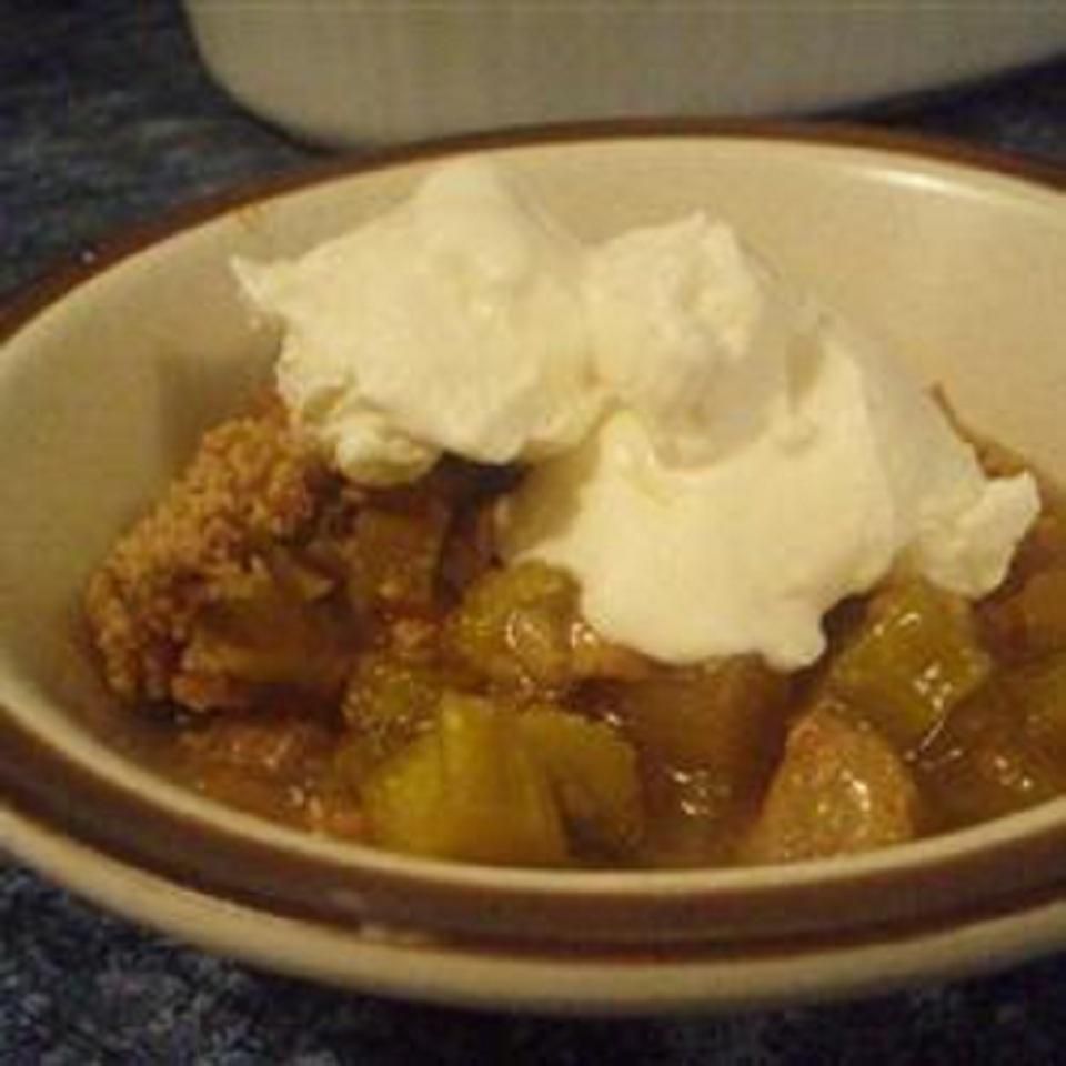 Ginger Rhubarb Crisp