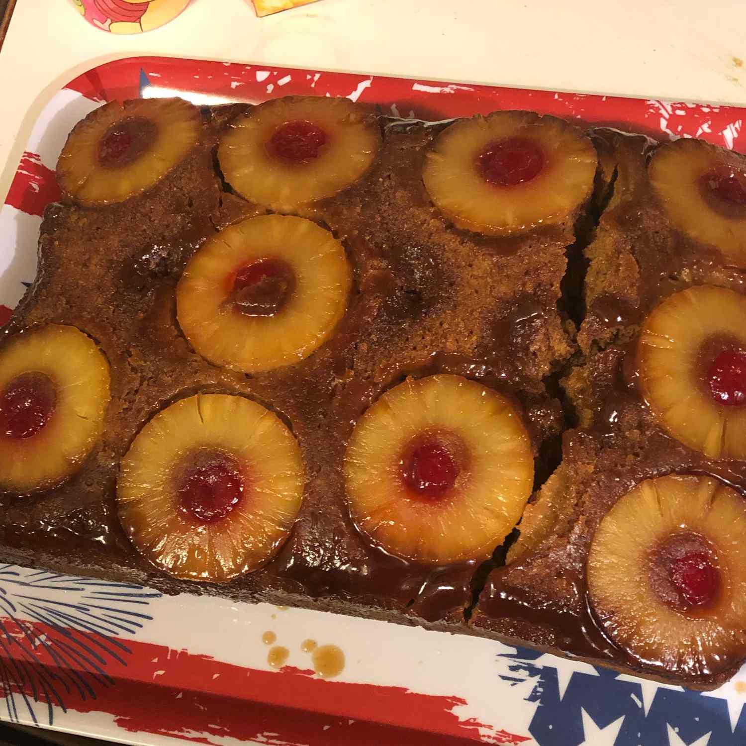 Gingerbread Pineapple Upside Down Cake