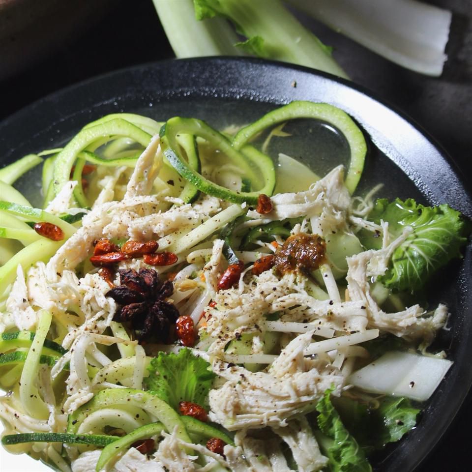 Gluten-Free Chicken Pho with Zoodles