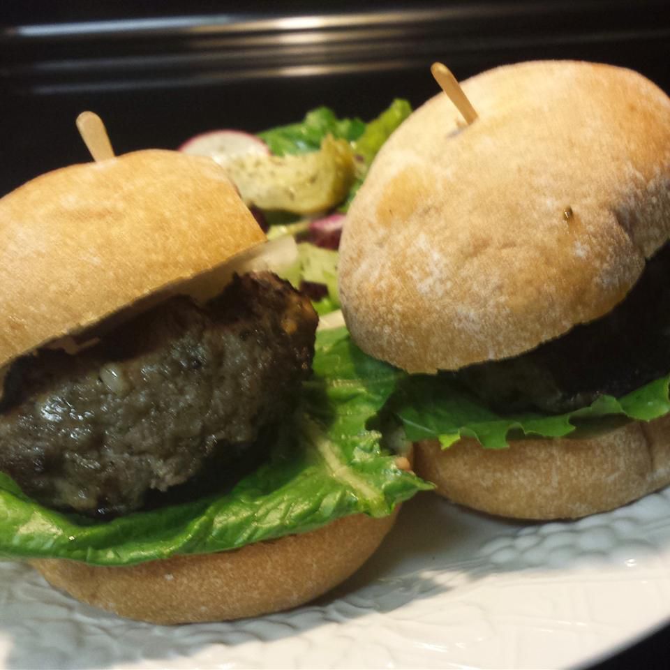 Gourmet Veal Burgers with Herb and Worcestershire Infusion