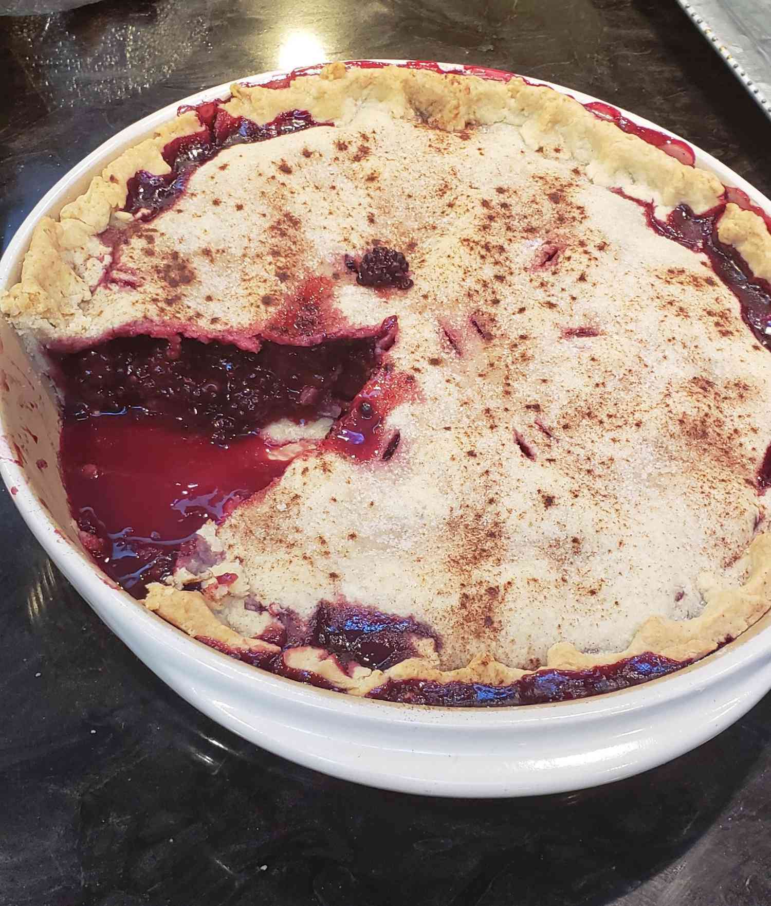 Grandma's Apple-Blackberry Pie