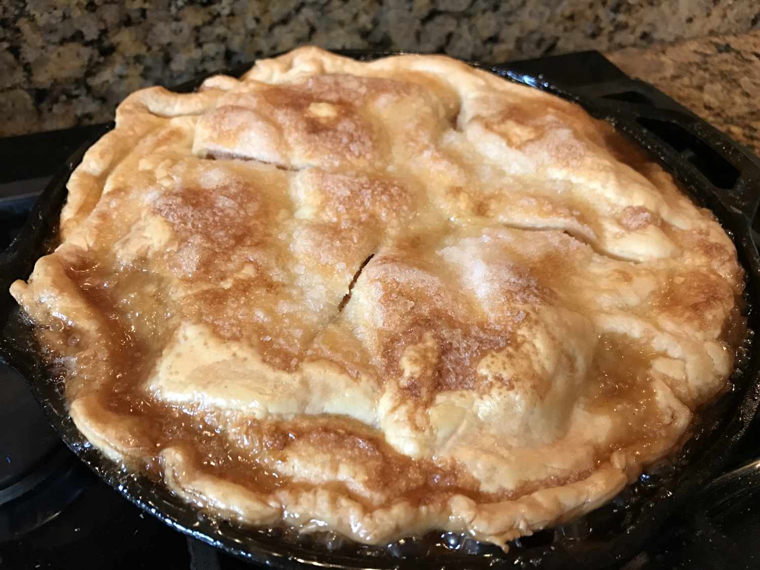 Grandma's Cast Iron Apple Pie