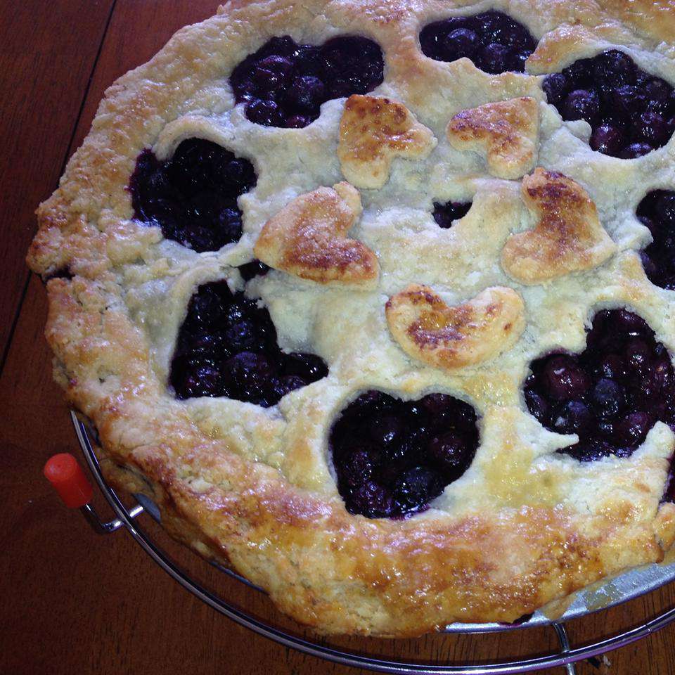 Grandma's Lattice Blueberry Pie
