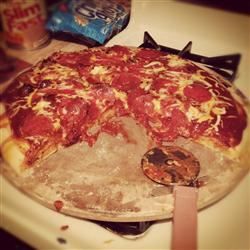 Grandma's Sausage and Pepperoni Pizza