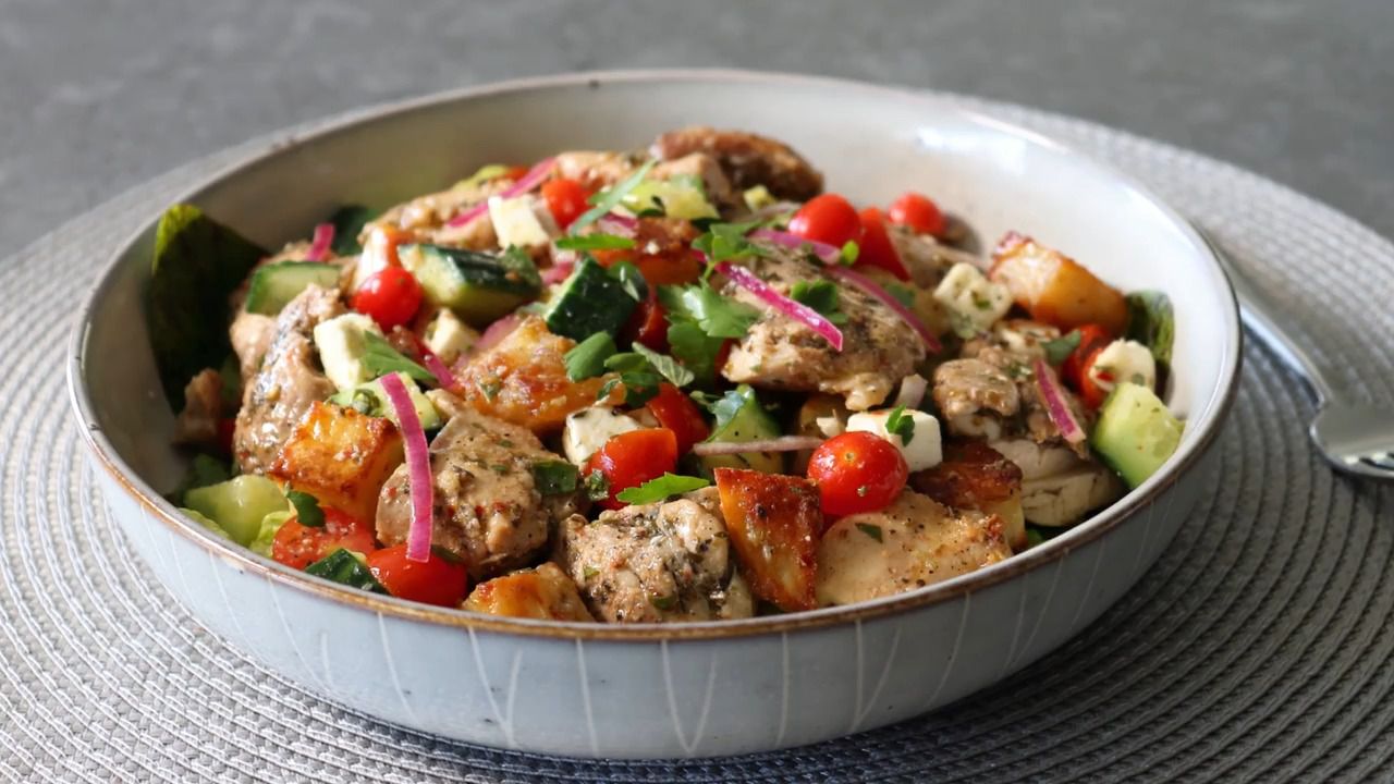 Greek Chicken and Potato Salad