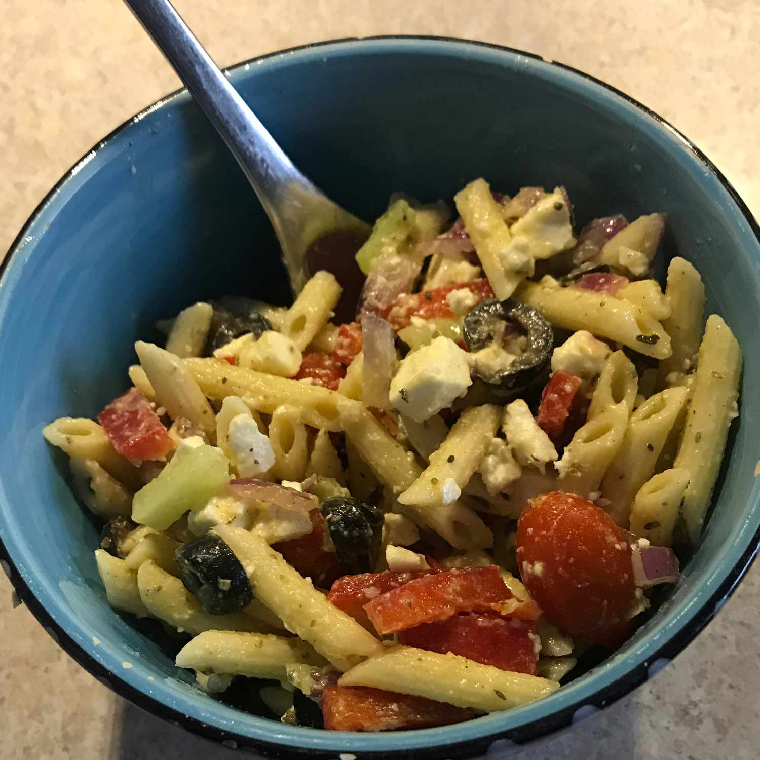Greek-inspired Pasta Salad