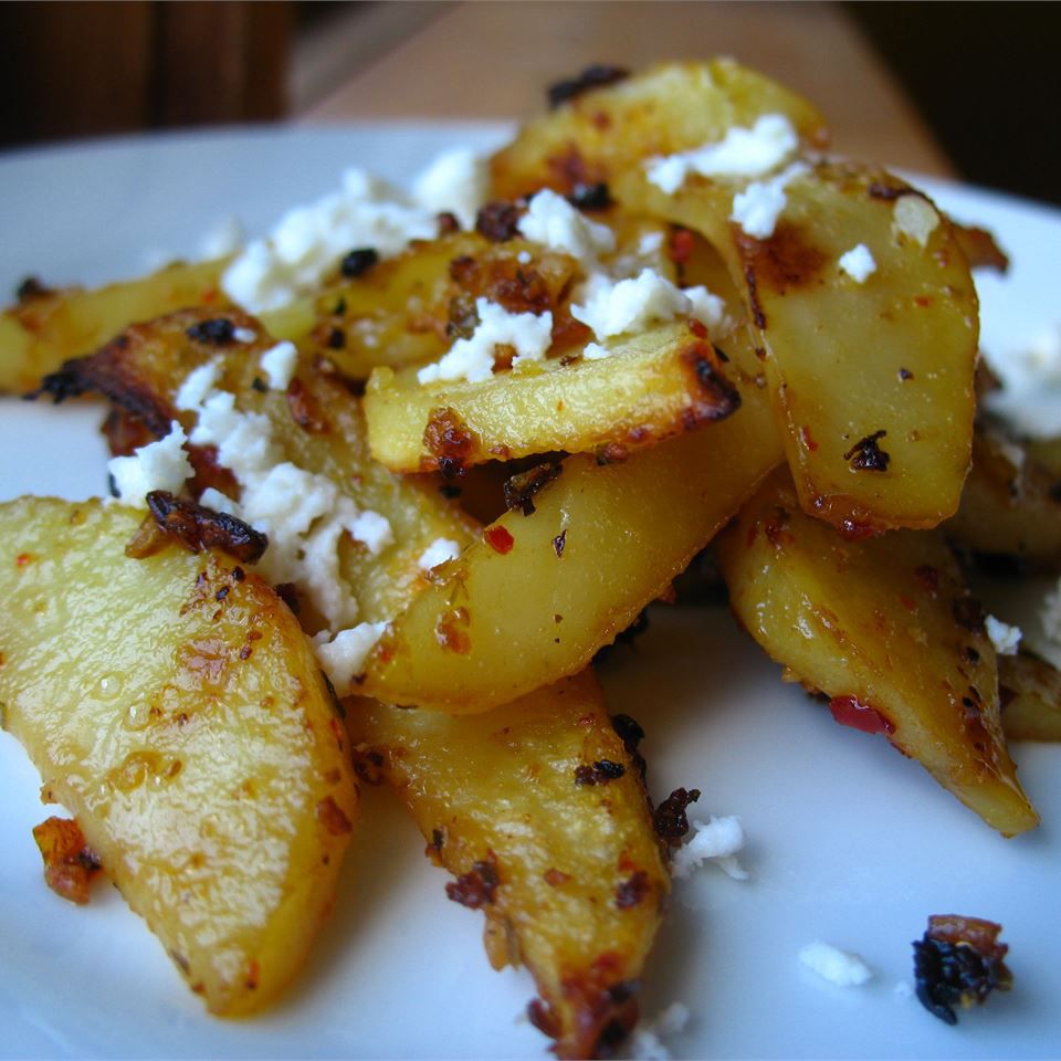 Greek Roasted Potatoes with Feta