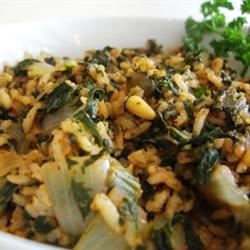 Greek Spinach Rice