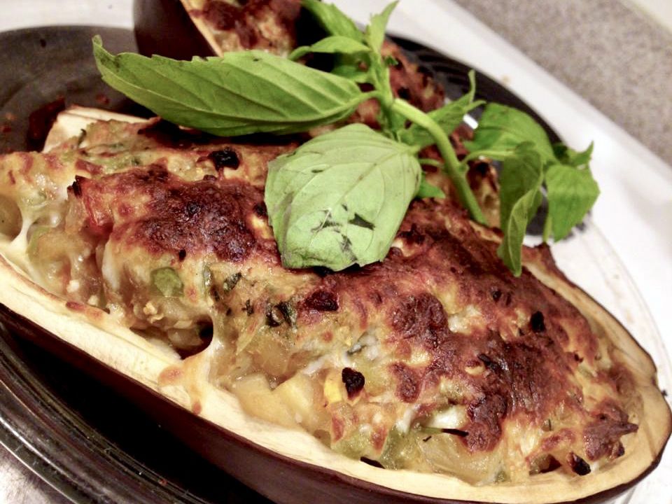 Greek-Style Eggplants with Feta