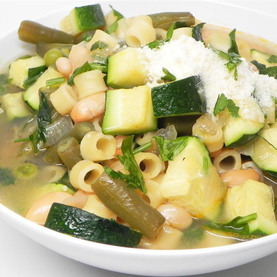 Green Bean and Pea Minestrone