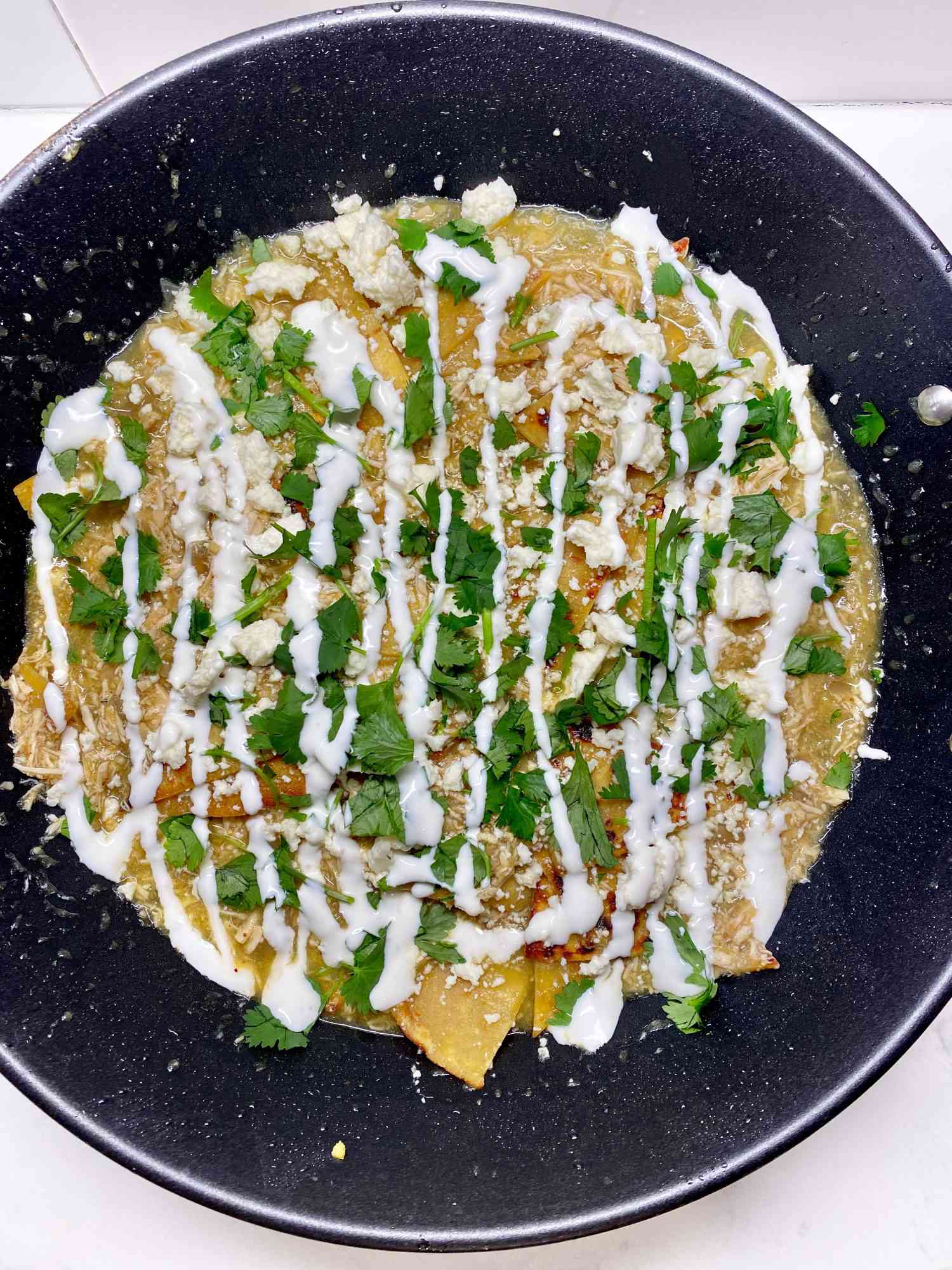 Green Chicken Chilaquiles