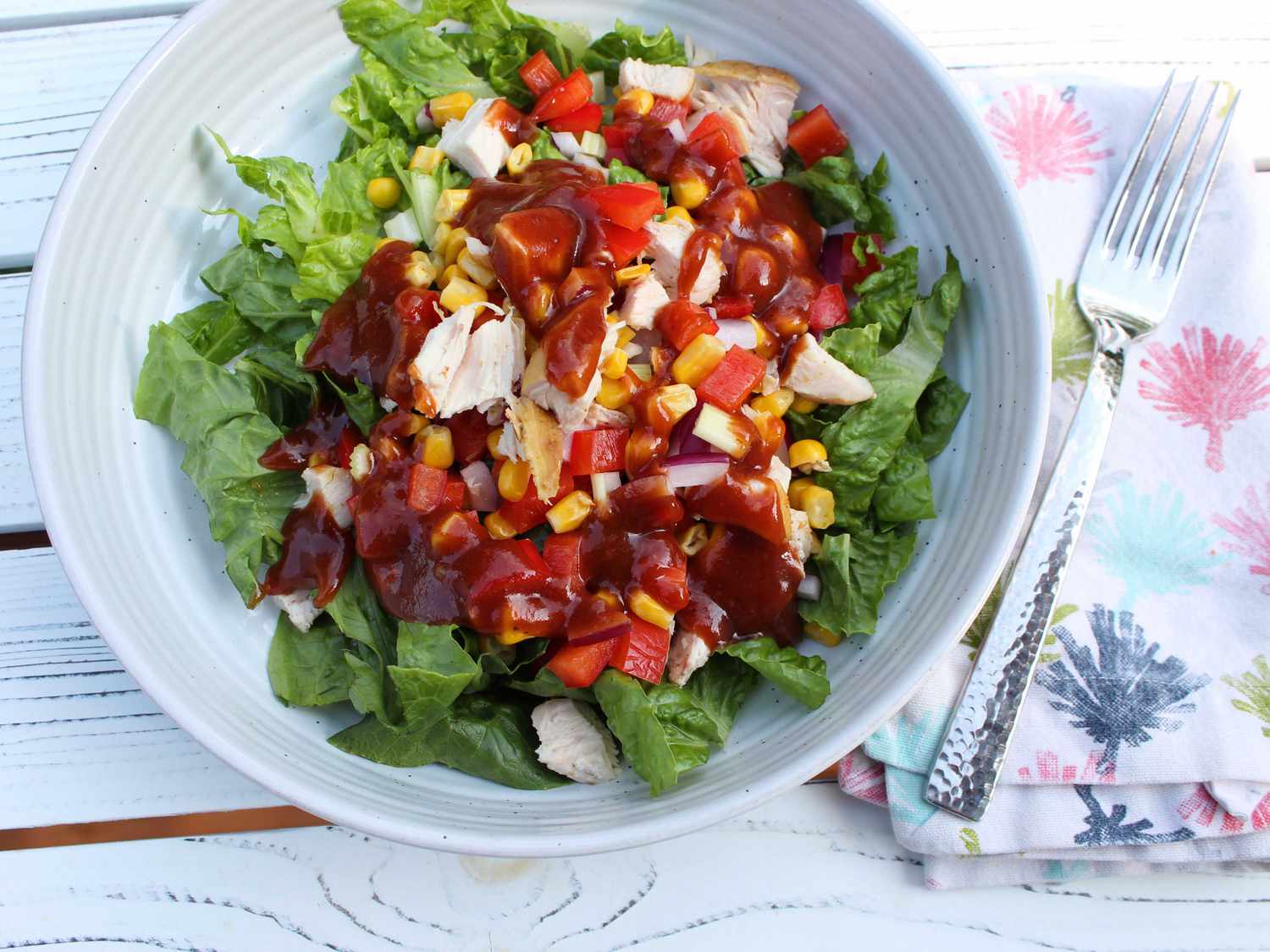 Grilled BBQ Chicken Salad