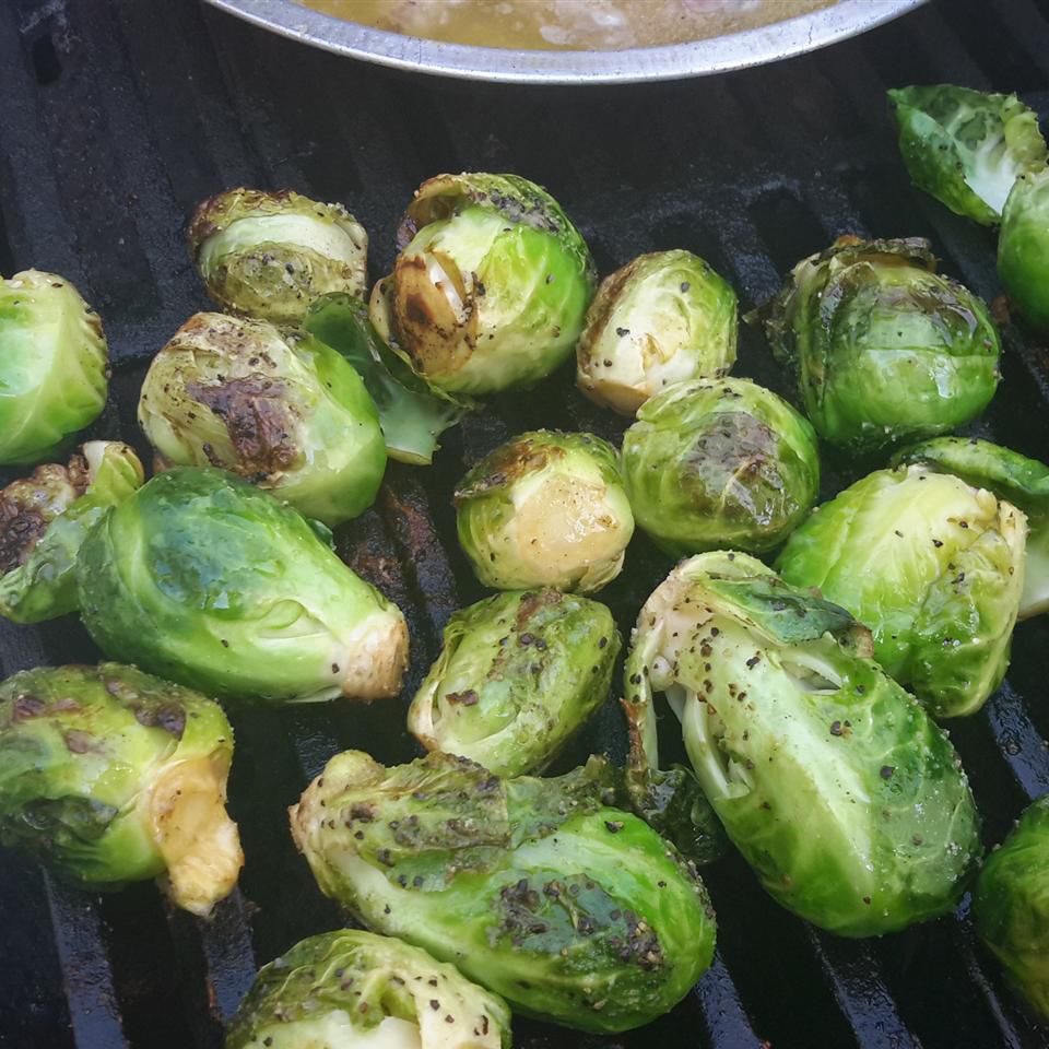 Grilled Brussels Sprouts with Herb Butter