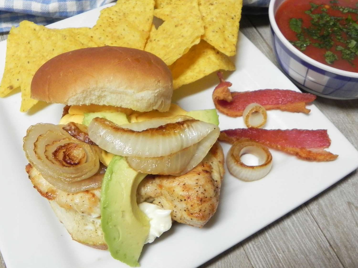 Grilled Chicken Burgers with Provolone