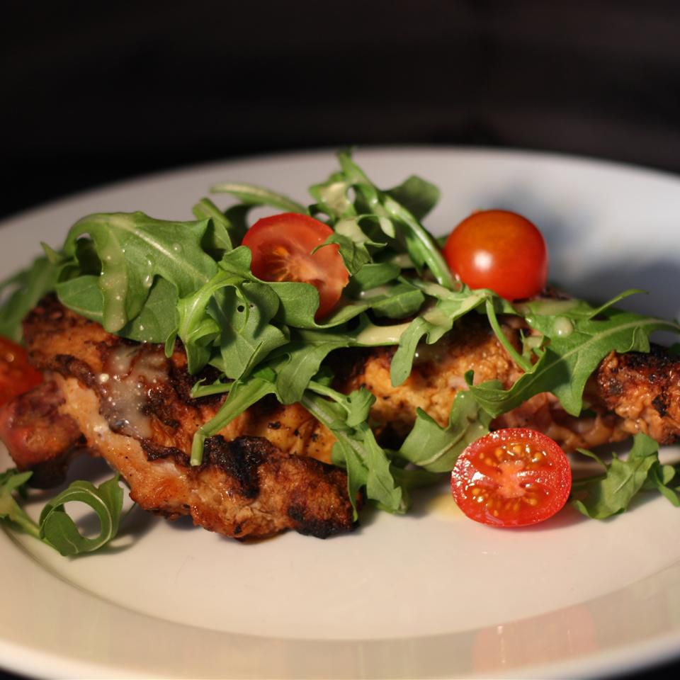 Grilled Chicken Paillard with Salad