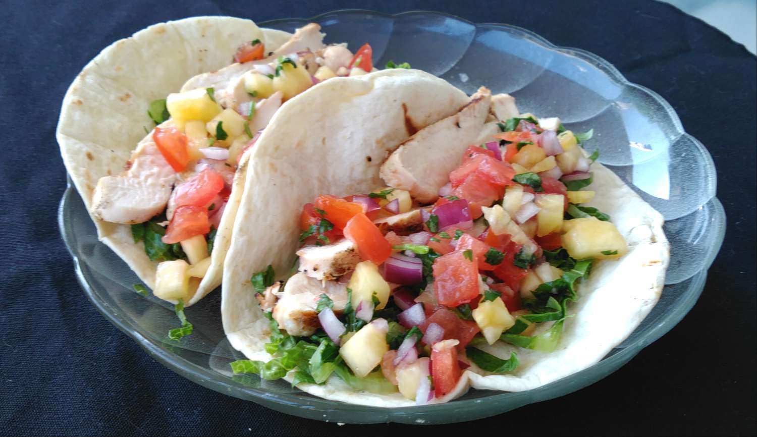 Grilled Chicken Tacos with Pineapple Salsa