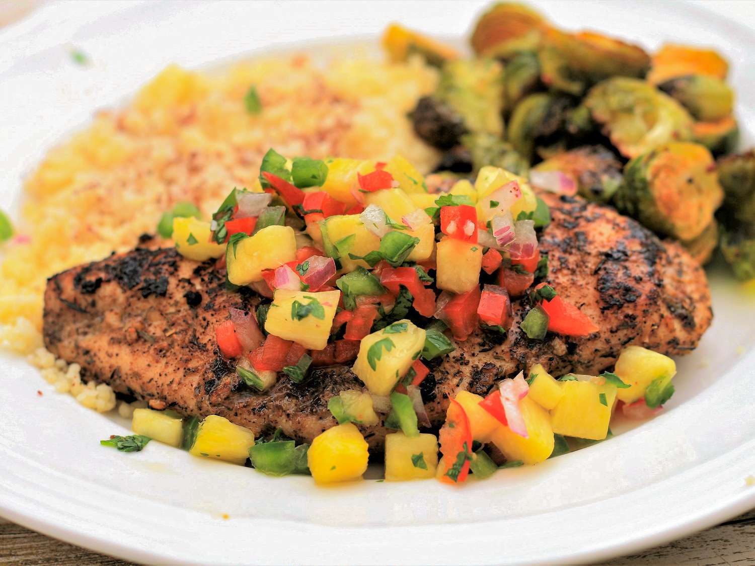 Grilled Chicken with Pineapple Salsa