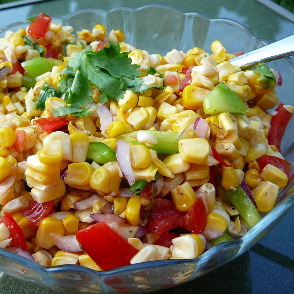 Grilled Corn and Veggie Salad