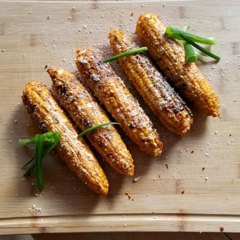 Grilled Corn with Ancho Chile