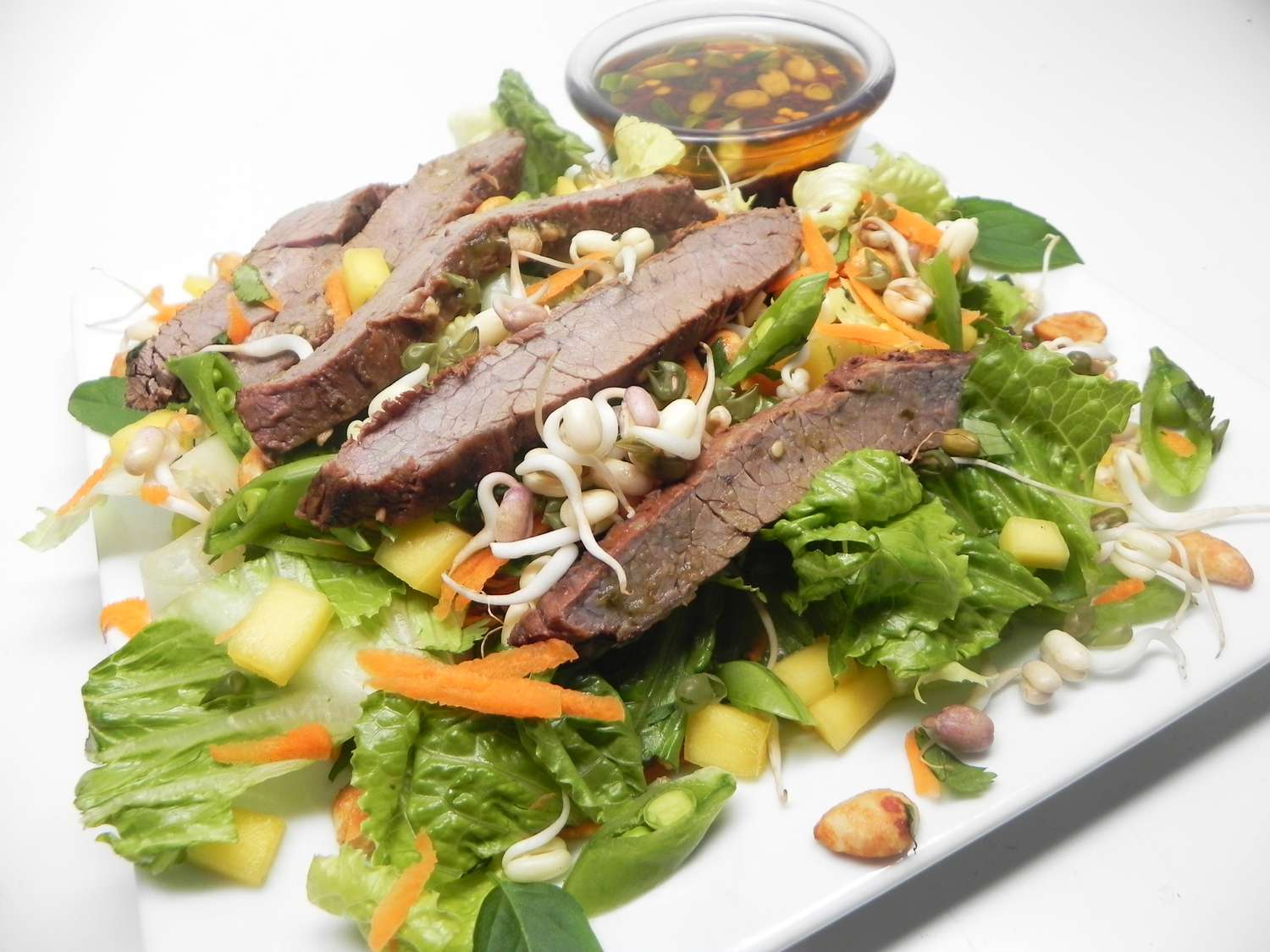 Grilled Flank Steak with Mango Salad