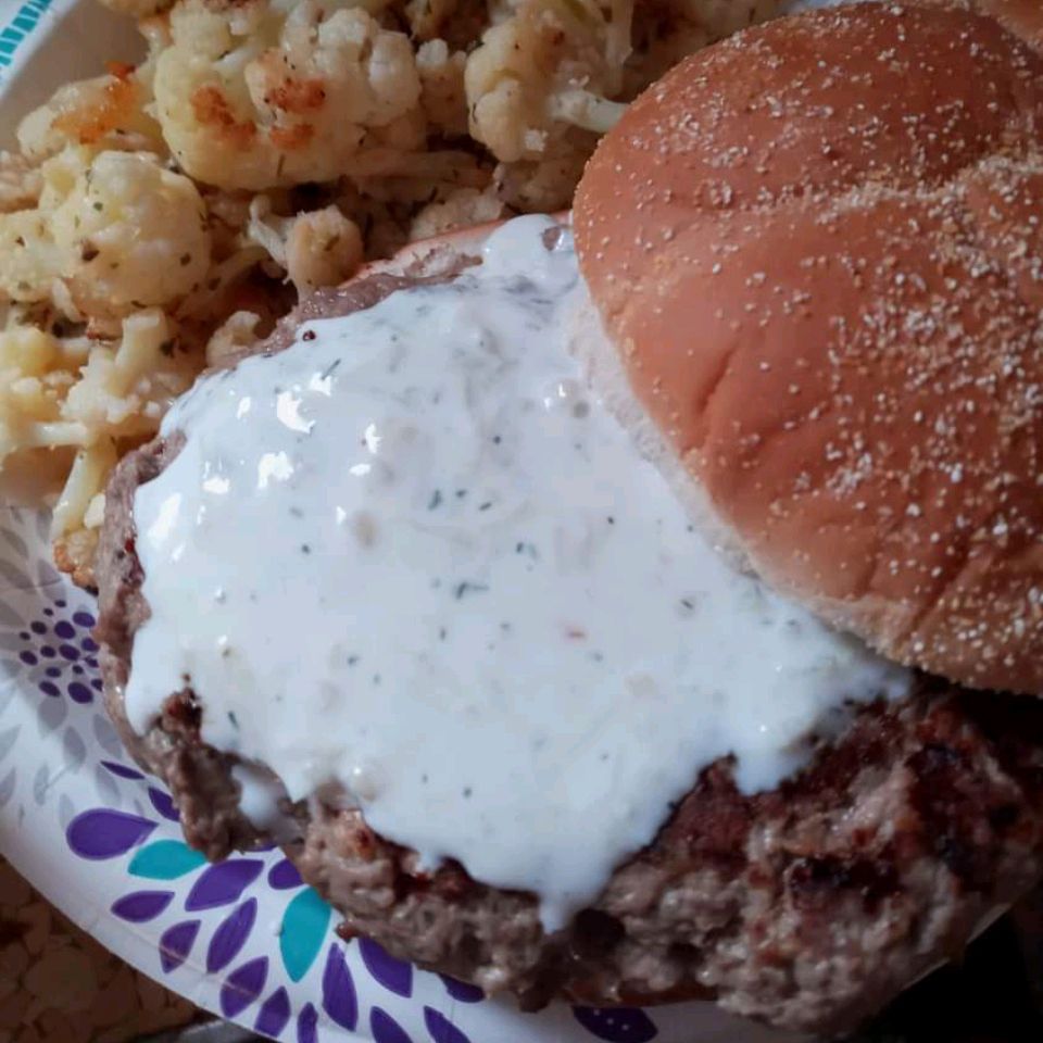 Grilled Greek Beef Patties