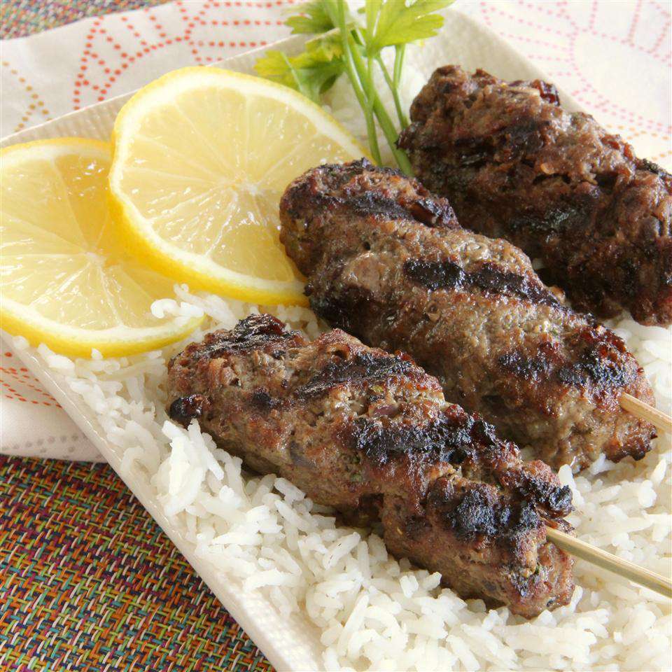 Grilled Greek Beef Skewers